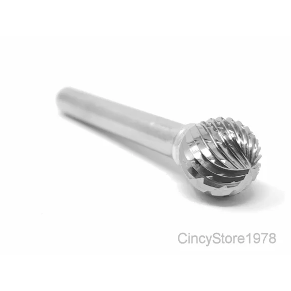 Sd5D Ball Shape Tungsten Carbide Burr Bur Cutting Tool Die Grinder Bit 1/4" New
