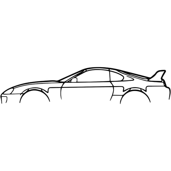 Sdcart Metal Car Wall Art, Metal Wall Art Decor, Car Wall Decor, Black Metal Car Silhouettes, Minimalist Car Wall Decor, Gifts for Car Lovers, Car Garage Decorations (01,15.7x3.9inch)