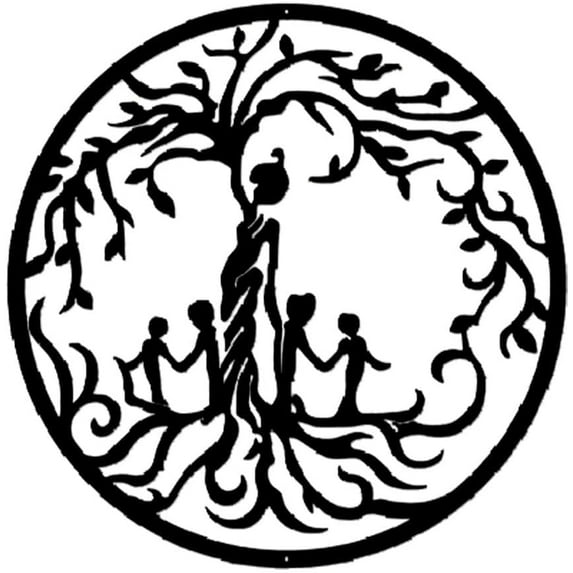 Sdcart Metal Tree of Life Decor, Metal Wall Decor, Tree Art Wall Decor, Metal Wall Art, Tree of Life Decor, Living Room Bedroom Indoor Outdoor Metal Wall Art Hangings (04)