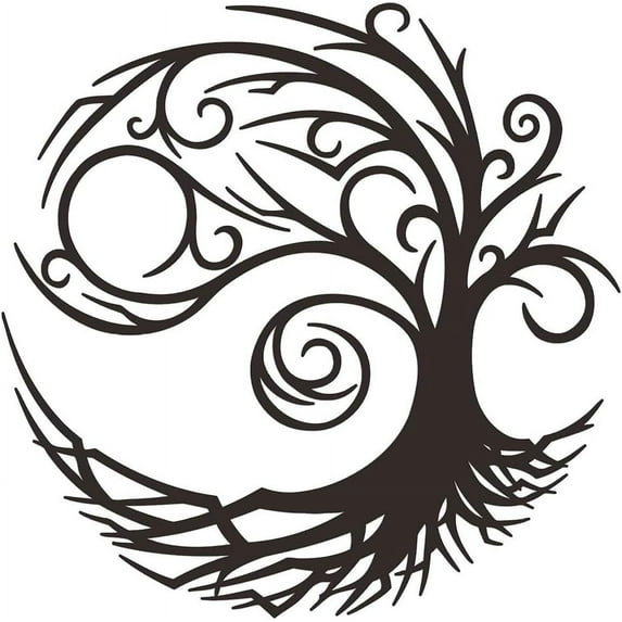 Sdcart Metal Tree of Life Decor, Metal Wall Decor, Tree Art Wall Decor, Metal Wall Art, Tree of Life Decor, Living Room Bedroom Indoor Outdoor Metal Wall Art Hangings (04)