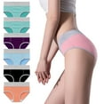 thumbnail image 1 of Sdeycui 6PC No Show High Waist Briefs Underwear for Women Full Coverage Breathable Panties Seamless Stretch Soft Panty Multi Pack, 1 of 2