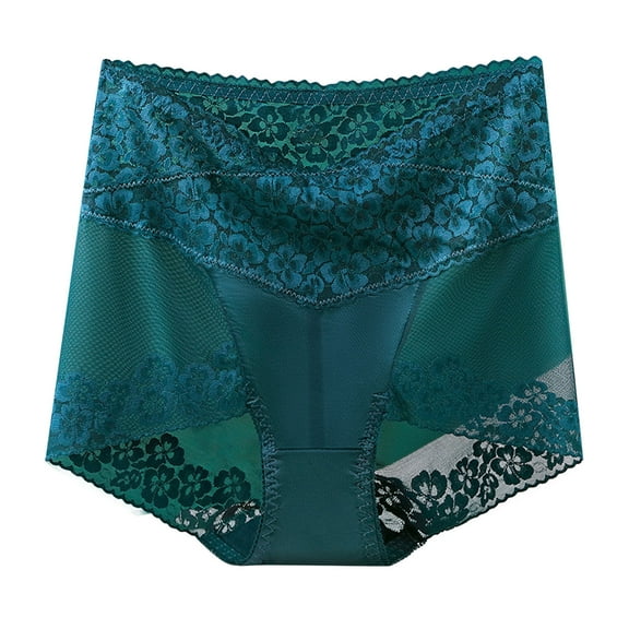 Sdeycui High Waisted Underwear for Women Lace Breathable Panties Plus Size Sexy Briefs Soft Comfy Panty