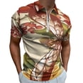 thumbnail image 1 of Sdfhsgjdh-8 Men Zipper T-shirt Summer Casual Short Sleeve T-shirt Top, 1 of 7