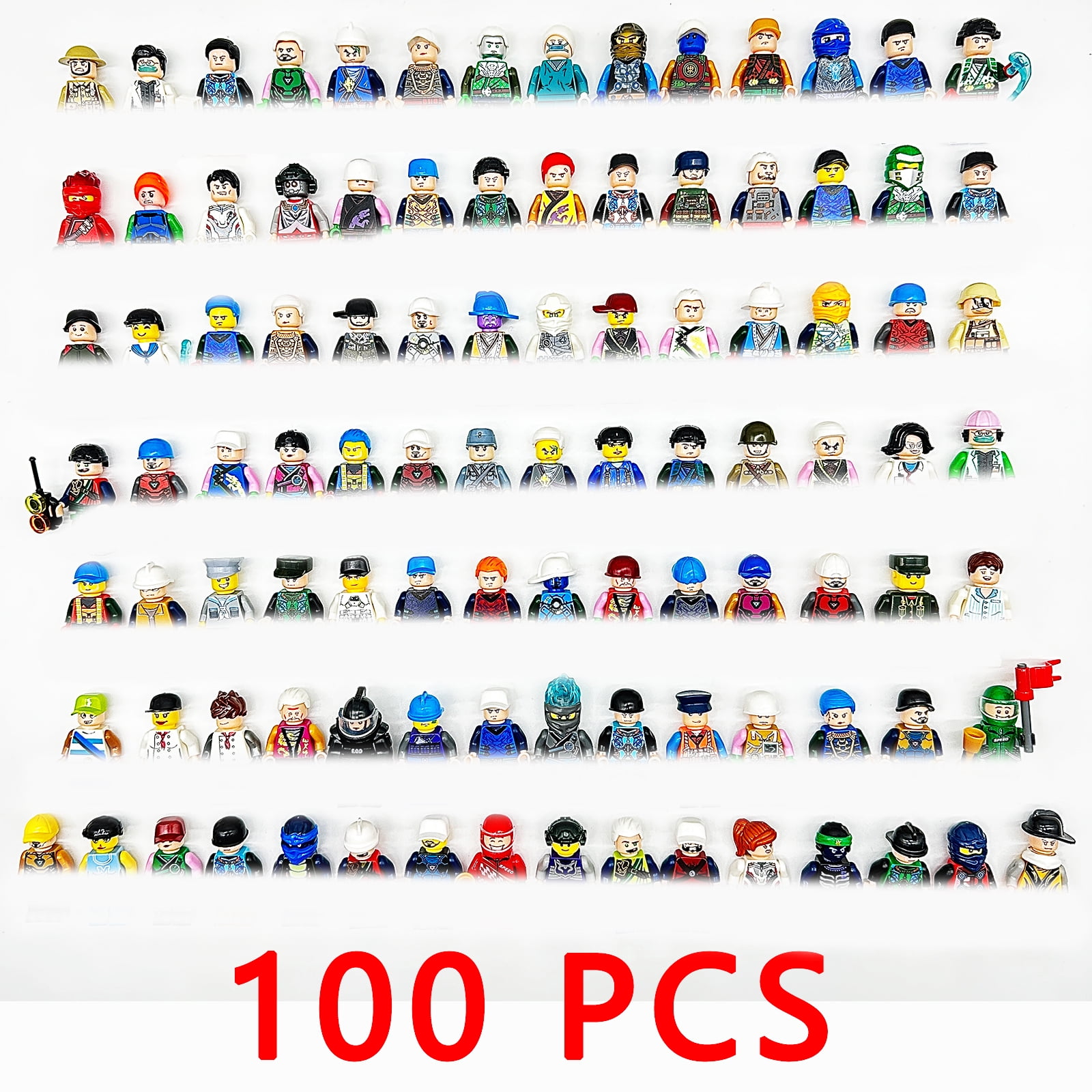 Sdfiwmf 100pcs Random Minfigures Collectible Action Figures Set ...