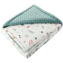 Sdmnsg-T Baby Blanket for Boys Soft Lightweight Blanket with Double Layer Dotted Backing for Infant, for Toddler Baby Nursery Bed Blanket Stroller Crib Shower Gifts (Forest, 30 x 40 in)