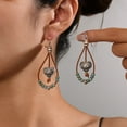 thumbnail image 1 of Sdmnsg-T Boho Earrings for Women,Handmade Vintage Dangle Drop Earring,Western Country with Nature Stone and Flower, 1 of 31