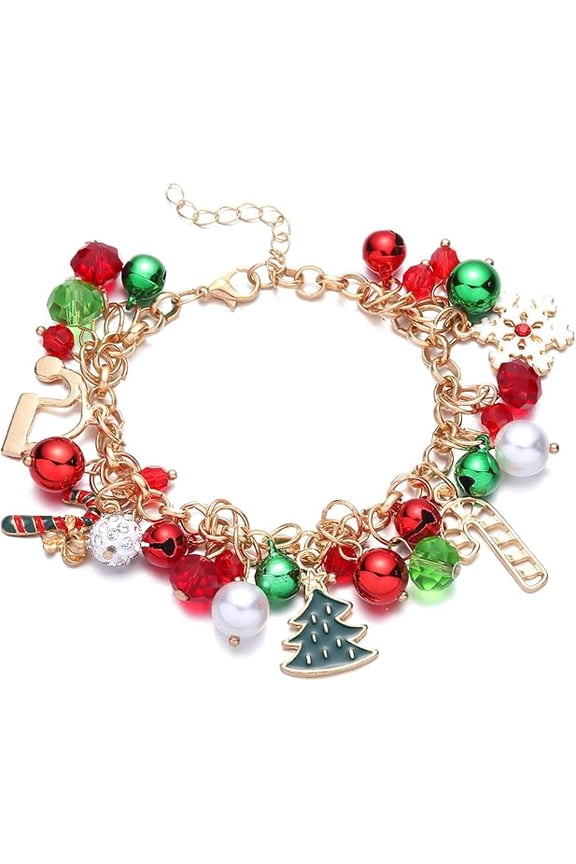 Christmas Bracelet Holiday Gift Jewelry for Women(Christmas Jingle Bells)