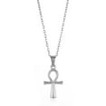 thumbnail image 1 of Sdmnsg-T Cross Pendant Necklace for Women 14K Gold Plated Cubic Zirconia Necklace Minimalist Jewelry Gift for Women, 1 of 14