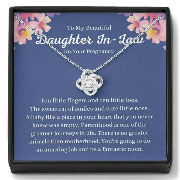 Sdmnsg-T To My Daughter In Law Necklace From Mother, Daughter In Law Birthday Gifts With Card, Meaningful Gift For Her On Wedding Day Christmas Anniversary