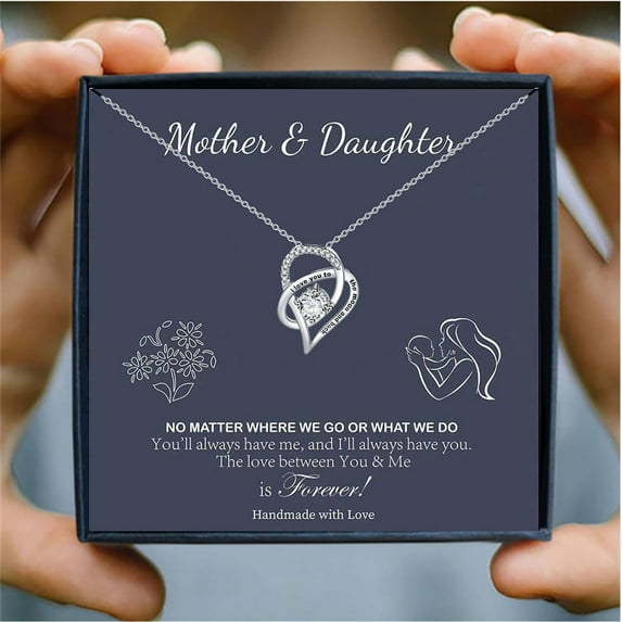 Sdmnsg-T To My Daughter Love Necklace From Dad With Heartfelt Message & Elegant Box, Necklace Gifts For Daughter, Valentines Day, Graduation, Birthday, Wedding, Christmas Gifts From Dad