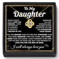 thumbnail image 1 of Sdmnsg-T To My Daughter Love Necklace From Dad With Heartfelt Message & Elegant Box, Necklace Gifts For Daughter, Valentines Day, Graduation, Birthday, Wedding, Christmas Gifts From Dad, 1 of 17