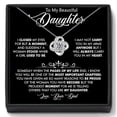 thumbnail image 1 of Sdmnsg-T To My Daughter Love Necklace From Dad With Heartfelt Message & Elegant Box, Necklace Gifts For Daughter, Valentines Day, Graduation, Birthday, Wedding, Christmas Gifts From Dad, 1 of 17