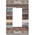 SdmnsgT Family Home Inspirational Quotes Rules Print 1 Gang Rocker