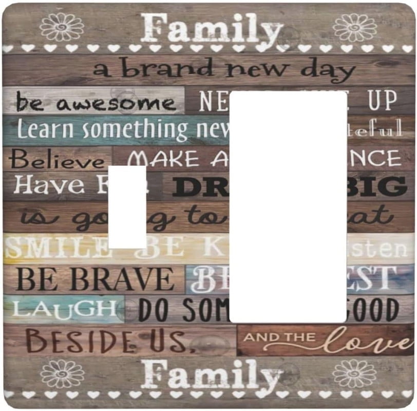 SdmnsgT Family Home Inspirational Quotes Rules Print Combination 2