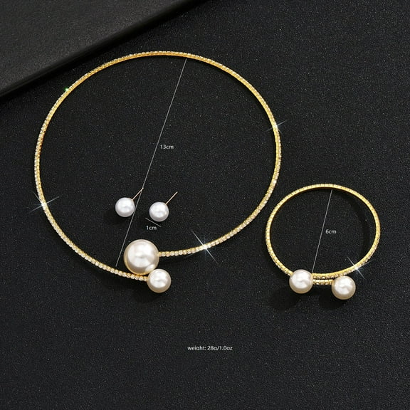 Sdmnsg-T Flower Bridal Wedding Jewelry Set Silver Crystal Necklace Earrings Sets Formal Costume Jewelry for Women and Brides