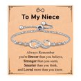 thumbnail image 1 of Sdmnsg-T Infinity Love Bracelets for Women, Stocking Stuffers Birthday Jewelry Gifts for Girls Girlfriend Mom Wife from Daughter Son, 1 of 9