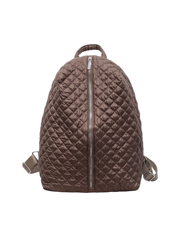 Quilted Puffer Backpack, Lightweight Padded Travel Daypack, Large Capacity Multi‑way Carry Rucksack with Top Handle for Commute Weekend Getaway