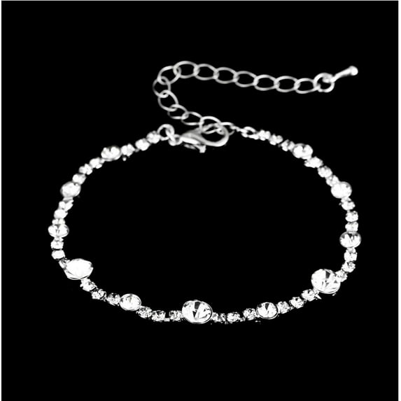 Sdmnsg-T Silver Wedding Jewelry Set Bridal Rhinestone Necklace Earrings Set Crystal Bridesmaids Jewelry Accessories for Women and Brides