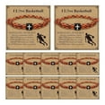 thumbnail image 1 of Sdmnsg-T Stocking Stuffers Christmas Gift- Baseball/Basketball/Football/Soccer Bracelet for Men Cross Beaded Bracelet Gifts for Son Grandson Players Team Fan Friends,Birthday Christmas Gifts for Men, 1 of 7