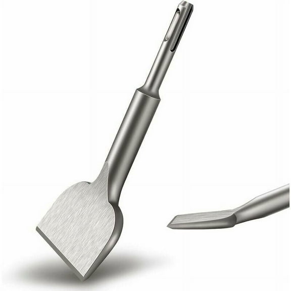 Sds-Plus Scaling Chisel, Alloy And Steel Construction Offers Unmatched Durability, Ergonomically Angled End Enhances Control During Demolition Tasks, Ideal for Wide Application