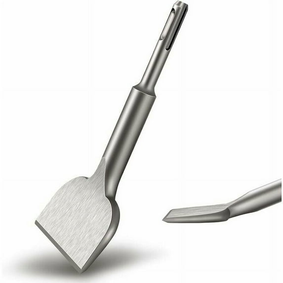 Sds-Plus Scaling Chisel, Alloy And Steel Construction Offers Unmatched Durability, Ergonomically Angled End Enhances Control During Demolition Tasks, Ideal for Wide Application