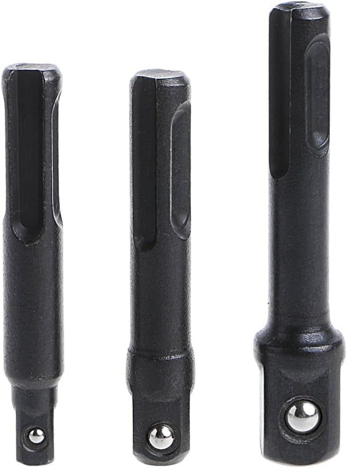 Impact Driver Rated Chrome Vanadium Steel Socket Adapter, 3-Piece Set ...