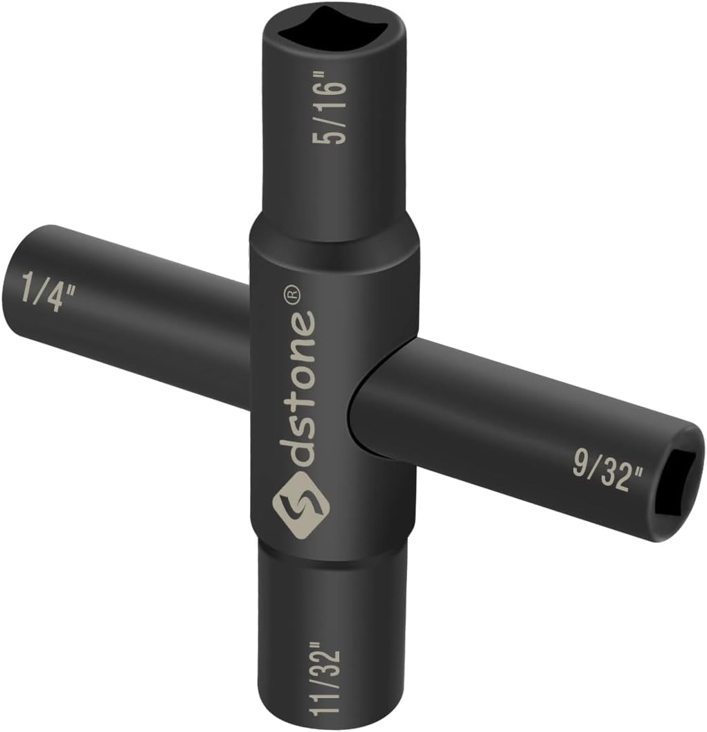 Sdstone Water Key 4 Way Sillcock Key Fits Sillcock, Stopcock and Valves