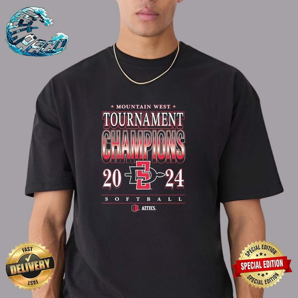 Sdsu Softball 2024 Mountain West Conference Tournament Champions TShirt