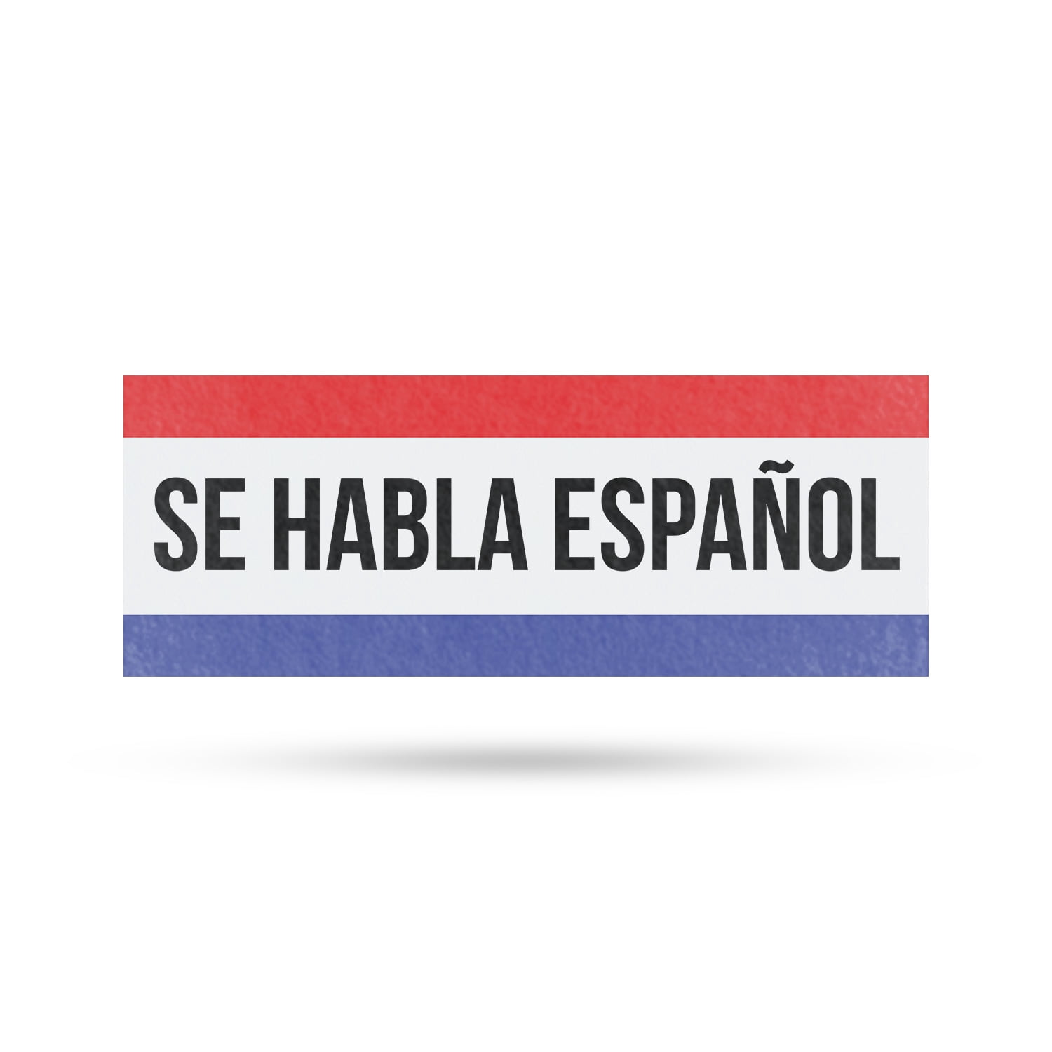 Se Habla Español Vinyl Decal 36 Inch x 14 Inch Weatherproof Heavy-Duty ...