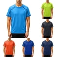 thumbnail image 1 of SeCaotees Short Sleeve Athletic Workout Tees for Men Crew Neck Relaxed Fit Quick‑Dry Moisture Wicking Fabric Sports Training Pullover Tops Blue,L, 1 of 7