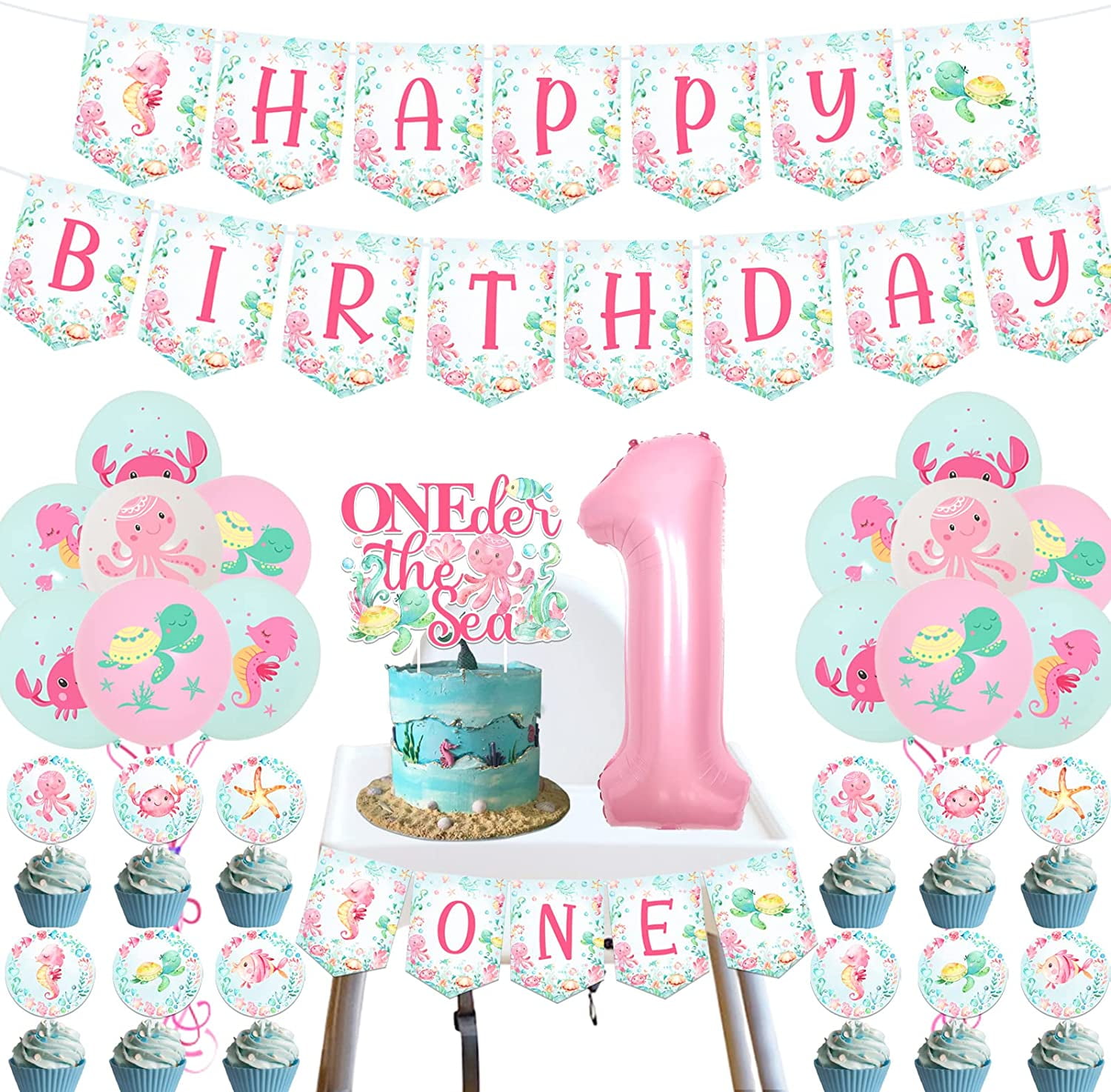 under-the-sea-1st-birthday-decorations-for-girls-ocean-animal-birthday