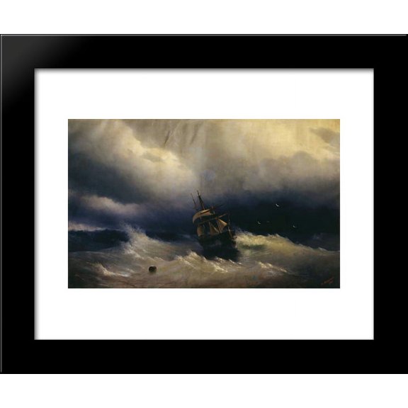 Sea 20x24 Framed Art Print by Aivazovsky, Ivan