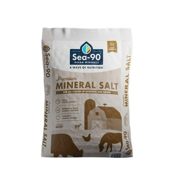 Sea-90 Ocean Minerals Premium Mineral Salt - 25 lb