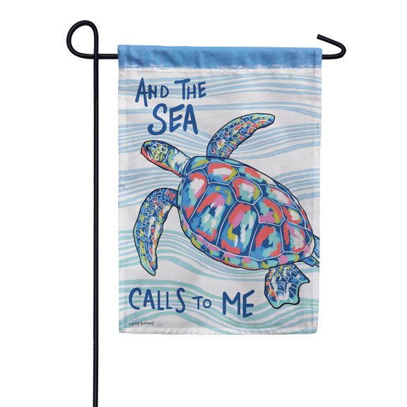 Sea Adventure 2-Sided Exciting Nautical Maritime Coastal Sailing Travel Outdoor Decoration Art, 12x18 POLE NOT INCLUDED
