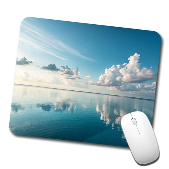 Sea And Sky Ocean Clouds Mouse Pad Low Profile Gaming Mat