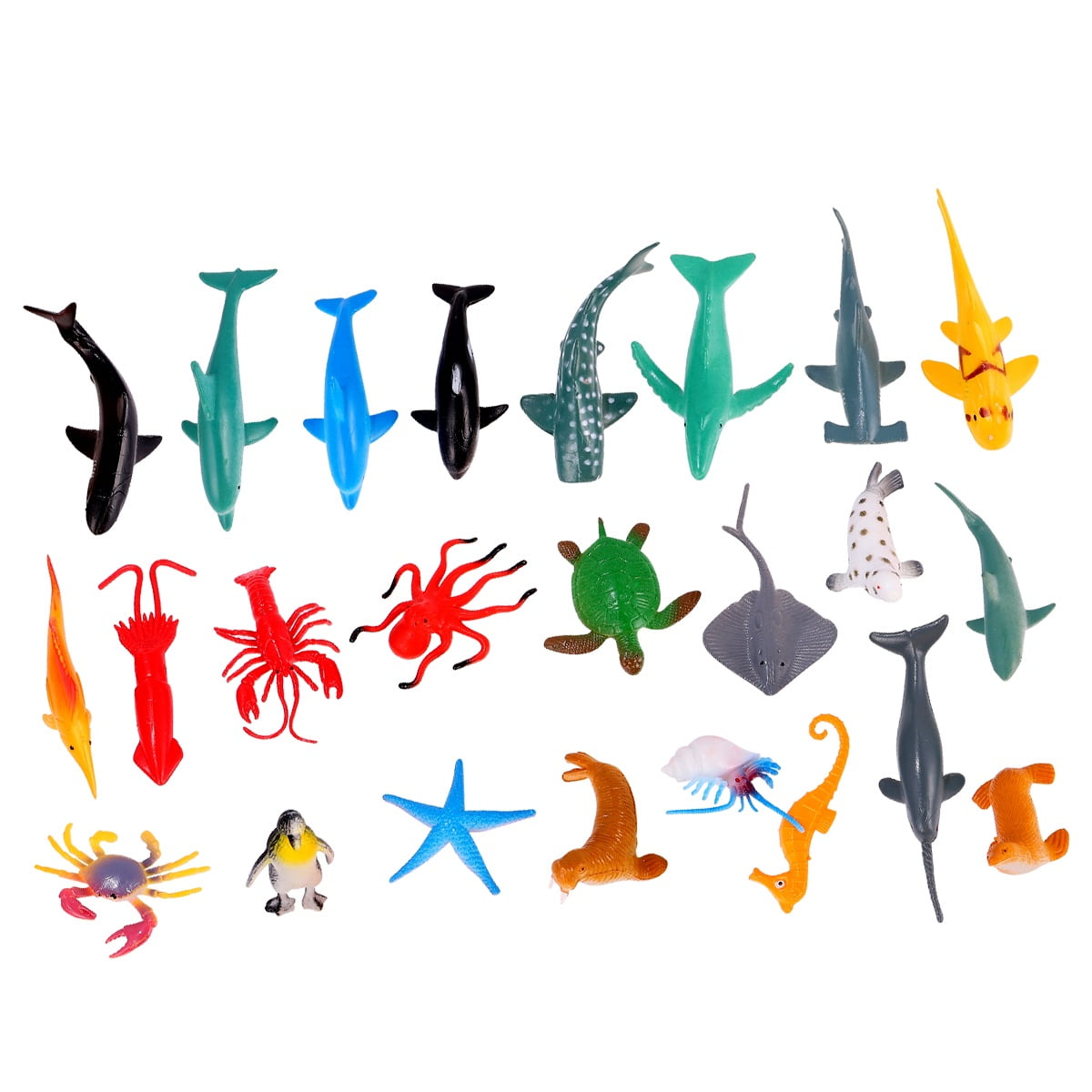 Sea Animal Toys Ocean Creature Life Bath Decor Landscape Micro Models