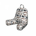 thumbnail image 1 of Sea Animals Reading Pillow Cover, Seals Illustration Sea Lion Exotic Tropical Comic Graphic Wild Ocean, Unstuffed Printed Bed Rest Case from Soft Fabric, Small, Cadet Blue Mauve, by Ambesonne, 1 of 4
