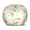 thumbnail image 1 of Sea Animals Storage Toy Bag Chair, Sketch of Dolphins with Colorful Butterfly Ornamentals Ocean Life Illustration, Stuffed Animal Organizer Washable Bag, Small Size, Multicolor, by Ambesonne, 1 of 3