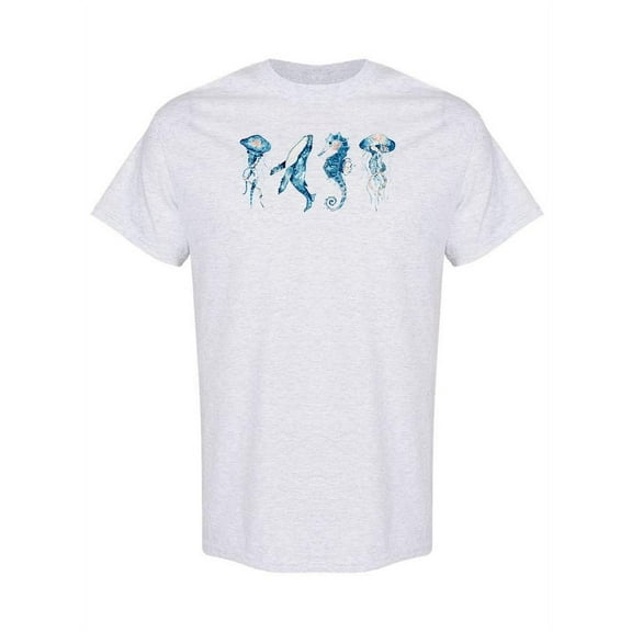 Sea Animals T-Shirt Men -Image by Shutterstock, Male x-Large