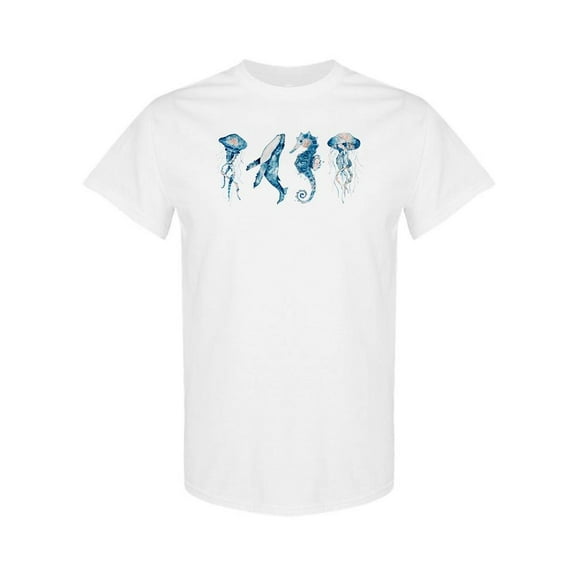 Sea Animals T-Shirt Men -Image by Shutterstock, Male x-Large