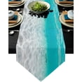 thumbnail image 1 of Sea Background Table Runner Party Wedding Champagne Decoration Table Runners Dining Room Restaurant Table Gadget, 1 of 5