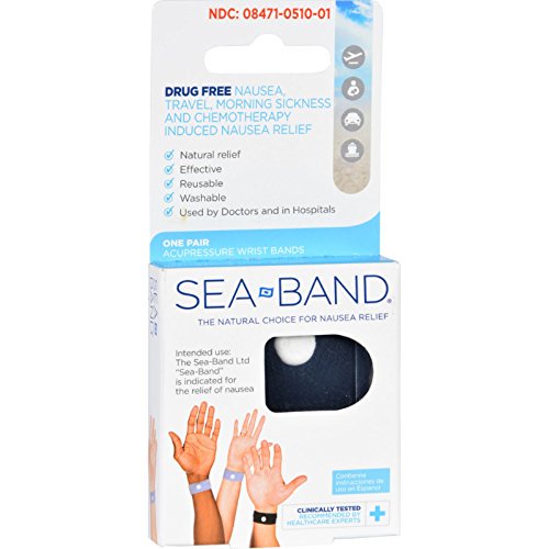 SeaBand The Original Wristband Adults for Nausea Relief 1Pair Each