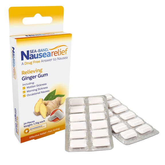 Sea-Band Anti-Naea Ginger Gum 24 Pieces