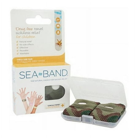 Sea-Band Camouflage Bands for Boys - 1 Pair, 2 pack