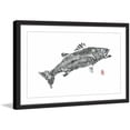 thumbnail image 1 of "Sea Bass Solitaire" Framed Painting Print, 1 of 5