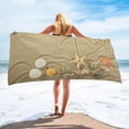 thumbnail image 1 of Sea Beach Shell StarBath Towel Bathroom Soft Absorbent Towel Microfiber Fabric Beach Towels Home Textile, 1 of 5
