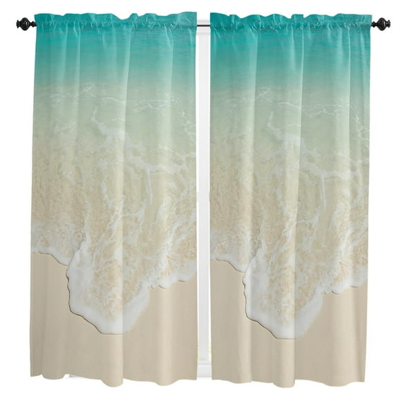 Sea Beach StarCurtains for Living Room Bedroom Curtains Kitchen Curtains for the Kids Room Window Treatments Drapes