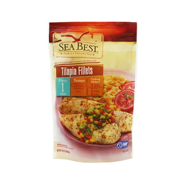 Sea Best Frozen Tilapia Fillets, 16 oz