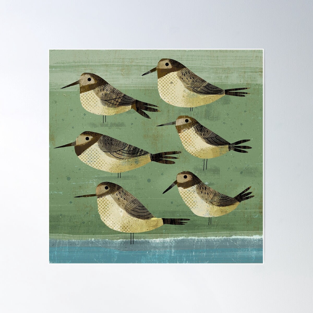 Sea Birds Poster Wall Art, Modern Wall Decor For Living Room Bedroom ...