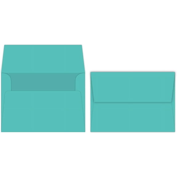 Sea Blue A7 Bright Color Envelopes - 5 1/4 x 7 1/4 Inches - Perfect for 5x7 Photos, DIY Arts and Crafts Cards - for Professional and Homemade Projects - Pack of 50 Envelopes